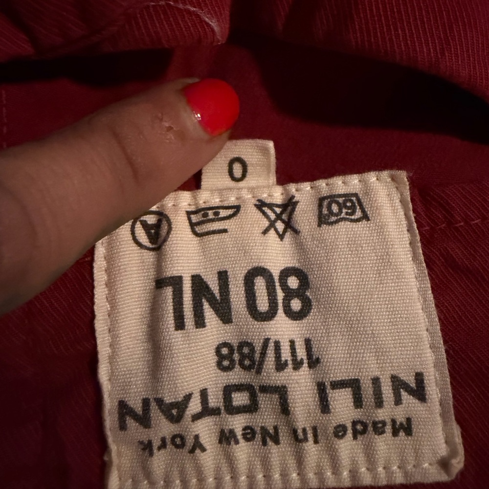 Nili Lotan Vibrant Red Apparel